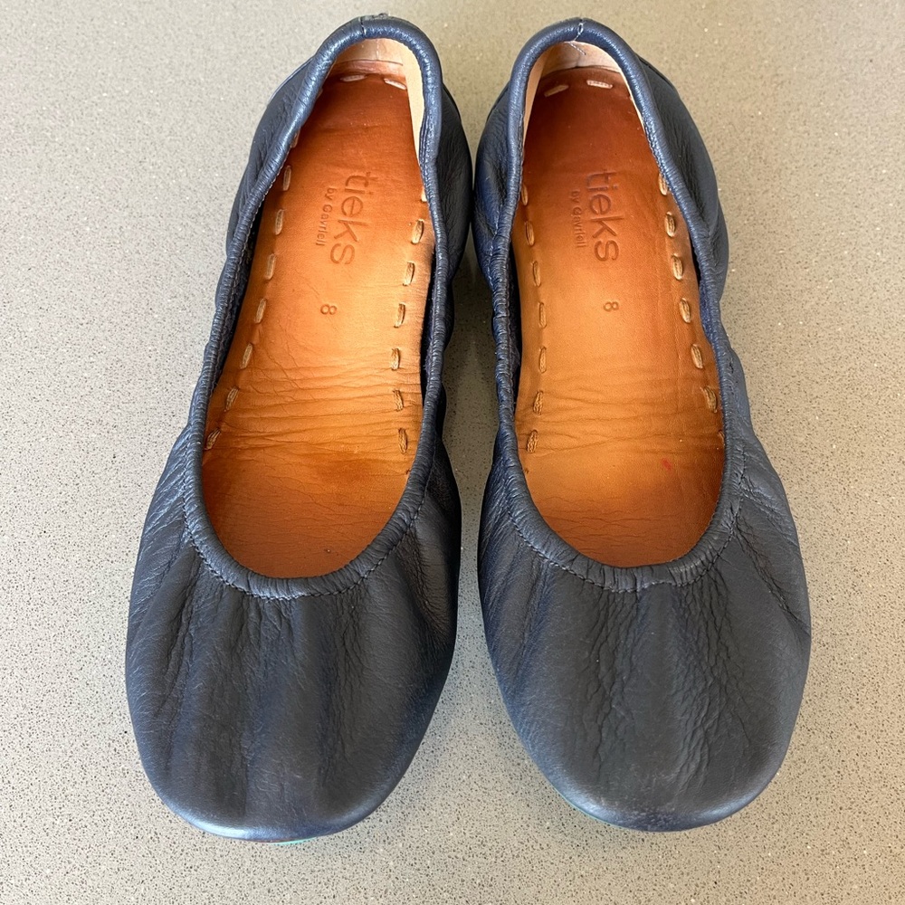 Tieks Women's Navy Blue Ballet Flats